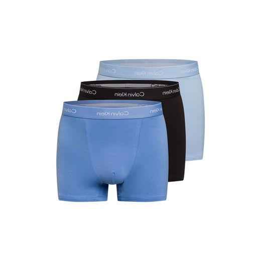 Calvin Klein Męskie kąpielówki w 3-paku Mężczyźni Bawełna jasnoniebieski jednolity ze sklepu vangraaf w kategorii Majtki męskie - zdjęcie 178651409