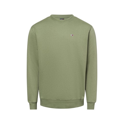 Tommy Jeans Bluza męska Mężczyźni trzcinowy jednolity ze sklepu vangraaf w kategorii Bluzy męskie - zdjęcie 178651417
