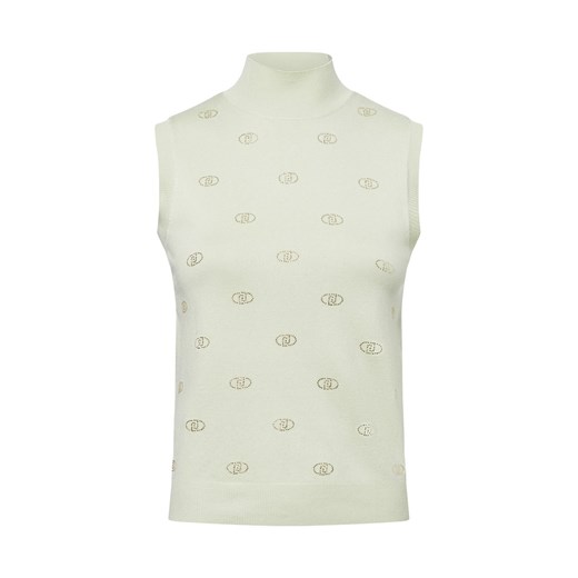 Liu Jo Collection Damski top z dzianiny Kobiety wiskoza seledynowy jednolity ze sklepu vangraaf w kategorii Bluzki damskie - zdjęcie 178651438