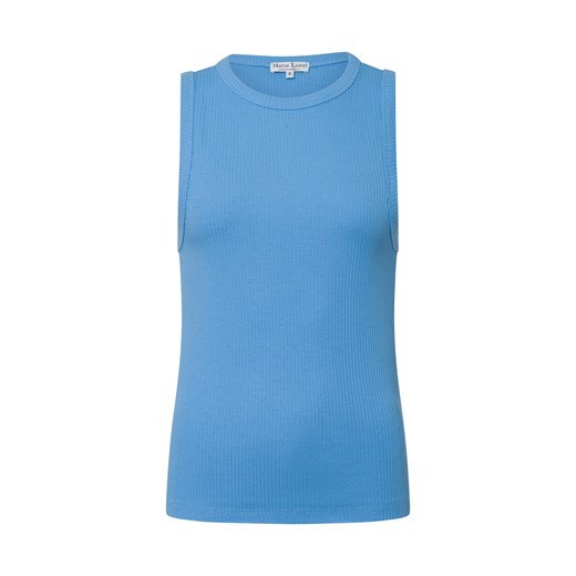 Marie Lund Top damski Kobiety Bawełna niebieski jednolity ze sklepu vangraaf w kategorii Bluzki damskie - zdjęcie 178651457