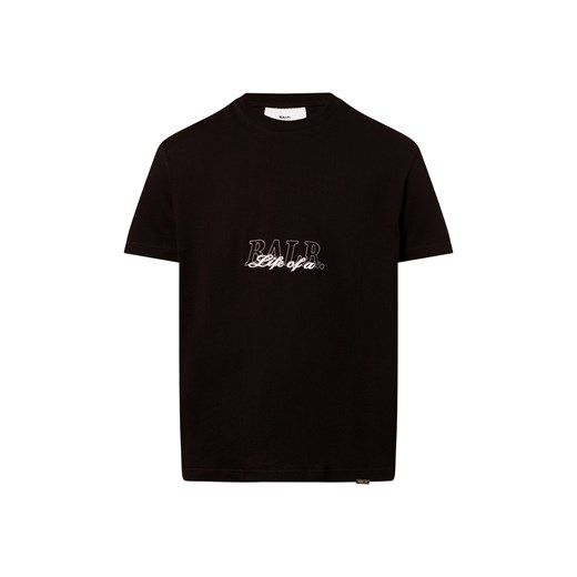 BALR. Koszulka męska - Script Mężczyźni Bawełna czarny jednolity ze sklepu vangraaf w kategorii T-shirty męskie - zdjęcie 178651466