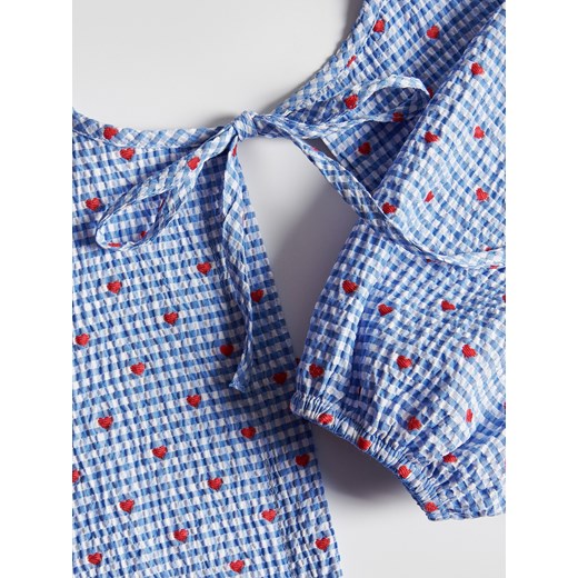 Reserved - Bluzka w serca - wielobarwny Reserved XS Reserved