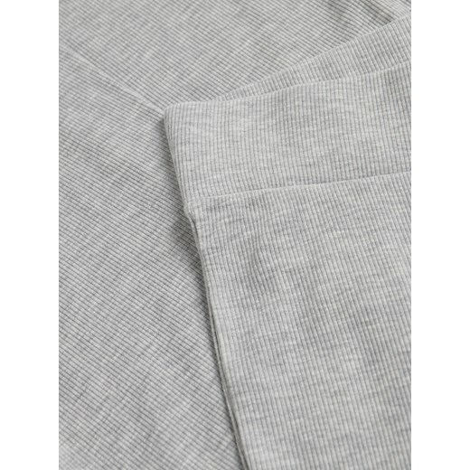 Reserved - Dzianinowe spodnie flare - jasnoszary Reserved S Reserved