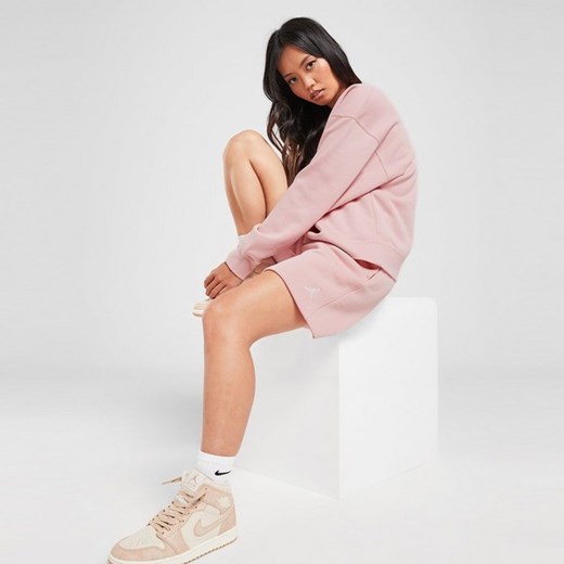SZORTY W JORDAN BRKLN FLC SHORT 2 PINK GLAZE/WHITE ze sklepu JD Sports  w kategorii Szorty - zdjęcie 178651955