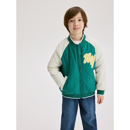 Reserved - Pikowana kurtka bomber - morski Reserved 134 (8 lat) Reserved