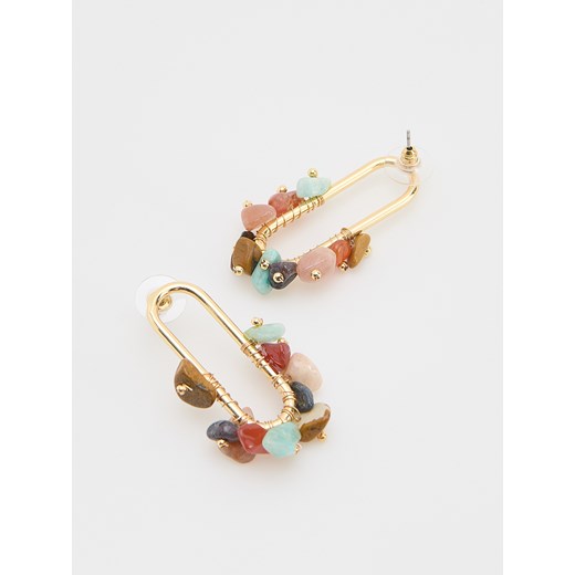 Reserved - Kolczyki z kamieniami - wielobarwny Reserved ONE SIZE Reserved