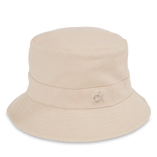 Kapelusz Calvin Klein Monogram Bucket K60K612913 Beżowy ze sklepu eobuwie.pl w kategorii Kapelusze damskie - zdjęcie 178653355