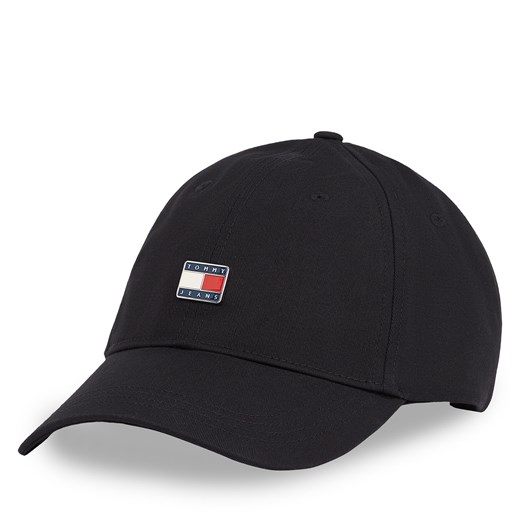 Czapka z daszkiem Tommy Jeans Tjw Heritage Plaque Cap AW0AW16986 Czarny ze sklepu eobuwie.pl w kategorii Czapki z daszkiem damskie - zdjęcie 178653367