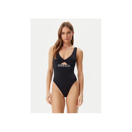 Calvin Klein Swimwear Strój kąpielowy KW0KW02746 Czarny ze sklepu MODIVO w kategorii Stroje kąpielowe - zdjęcie 178655849