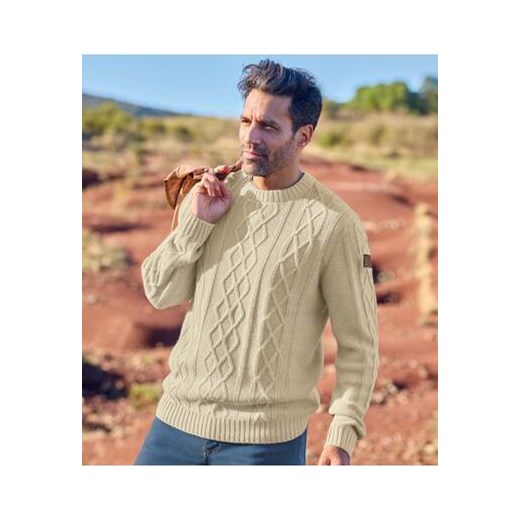 Sweter z plecionej dzianiny Country Man ze sklepu Atlas For Men w kategorii Swetry męskie - zdjęcie 178656696