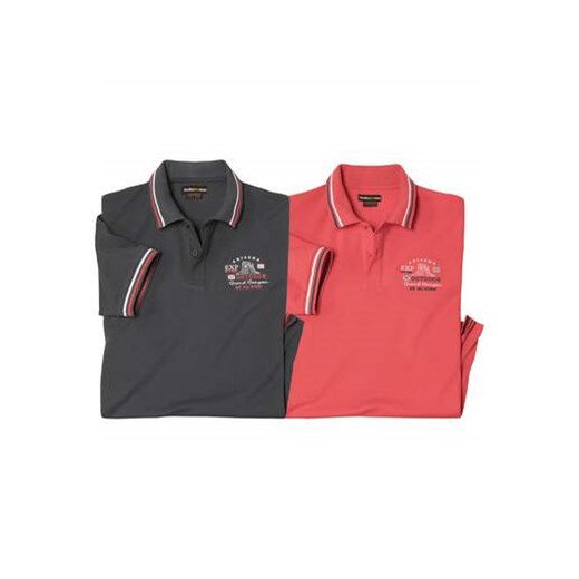 Zestaw 2 koszulek polo z piki ze sklepu Atlas For Men w kategorii T-shirty męskie - zdjęcie 178656735