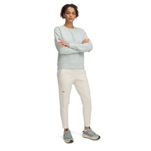 Damskie spodnie treningowe Under Armour UA Unstoppable Hybrid - białe ze sklepu Sportstylestory.com w kategorii Spodnie damskie - zdjęcie 178657259