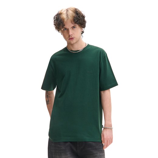 Cropp - Ciemnozielona koszulka z naszywką Cropp - zielony ze sklepu Cropp w kategorii T-shirty męskie - zdjęcie 178657825