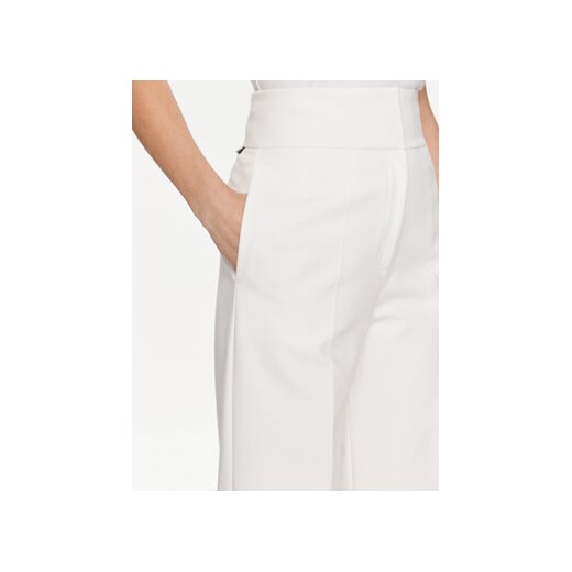 Hugo Spodnie materiałowe Himia 50513960 Biały Regular Fit 42 MODIVO