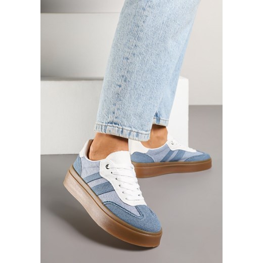 Niebieskie Sneakersy Tenisówki na Kauczukowej Podeszwie Ardisora ze sklepu renee.pl w kategorii Buty sportowe damskie - zdjęcie 178660405