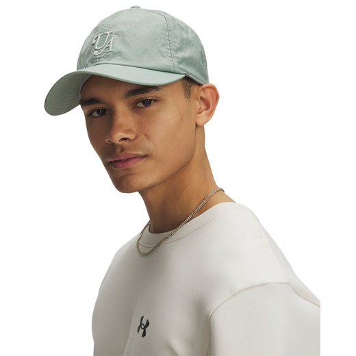Męska czapka z daszkiem Under Armour M's Sportwear Nylon Snapback - zielona ze sklepu Sportstylestory.com w kategorii Czapki z daszkiem męskie - zdjęcie 178661575