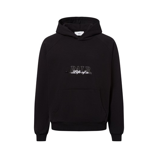 BALR. Damski sweter z kapturem Kobiety Bawełna czarny jednolity ze sklepu vangraaf w kategorii Bluzy męskie - zdjęcie 178662296