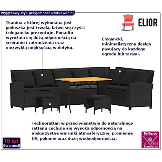 Zestaw mebli ogrodowych Elior