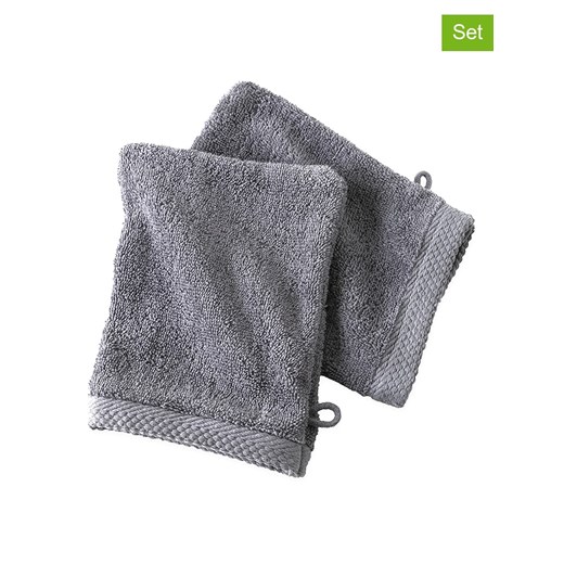 Soft by Perle de Coton Myjki (2 szt.) &quot;Epo&quot; w kolorze szarym ze sklepu Limango Polska w kategorii Ścierki kuchenne - zdjęcie 178665607