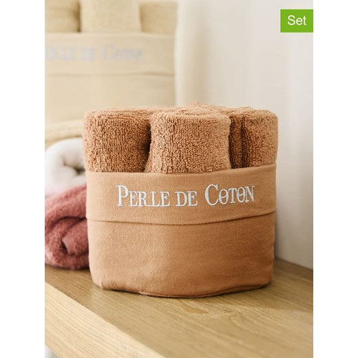 Soft by Perle de Coton Ręczniki (6 szt.) w kolorze karmelowym dla gości ze sklepu Limango Polska w kategorii Ręczniki - zdjęcie 178665646
