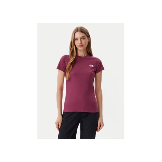 Bluzka damska The North Face z krótkimi rękawami z okrągłym dekoltem 
