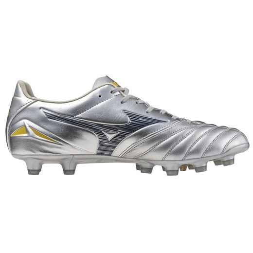 Buty piłkarskie Mizuno Morelia Neo Iv Pro Mg P1GA253404 srebrny ze sklepu ButyModne.pl w kategorii Buty sportowe męskie - zdjęcie 178668158