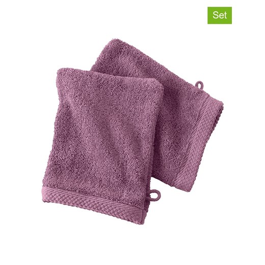 Soft by Perle de Coton Myjki (2 szt.) &quot;Epo&quot; w kolorze fioletowym ze sklepu Limango Polska w kategorii Ścierki kuchenne - zdjęcie 178669619