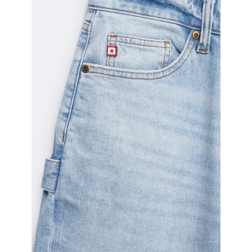 Szorty męskie jeansowe z przetarciami jasnoniebieskie Aleksy Workwear 220 ze sklepu Big Star w kategorii Spodenki męskie - zdjęcie 178672738