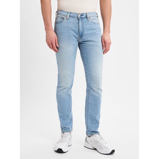 Levi's Dżinsy z zawartością lnu Slim - 511™ Mężczyźni Bawełna bielony jednolity ze sklepu vangraaf w kategorii Jeansy męskie - zdjęcie 178672925