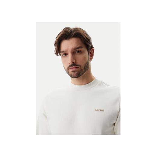 Calvin Klein Jeans Bluza J30J327530 Écru Regular Fit S MODIVO