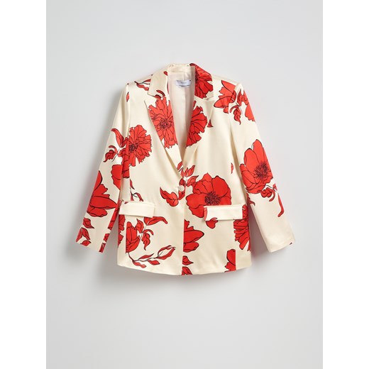 Reserved - Wzorzysta marynarka oversize - wielobarwny Reserved L Reserved