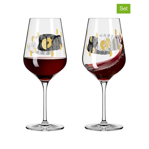 RITZENHOFF Kieliszki (2 szt.) do czerwonego wina - 570 ml ze sklepu Limango Polska w kategorii Kieliszki - zdjęcie 178679007