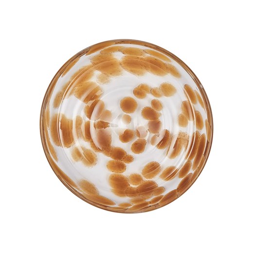 OYOY living design Talerzyk deserowy &quot;Jali&quot; w kolorze jasnobrązowo-białym - Ø 15,6 cm ze sklepu Limango Polska w kategorii Talerze - zdjęcie 178679145