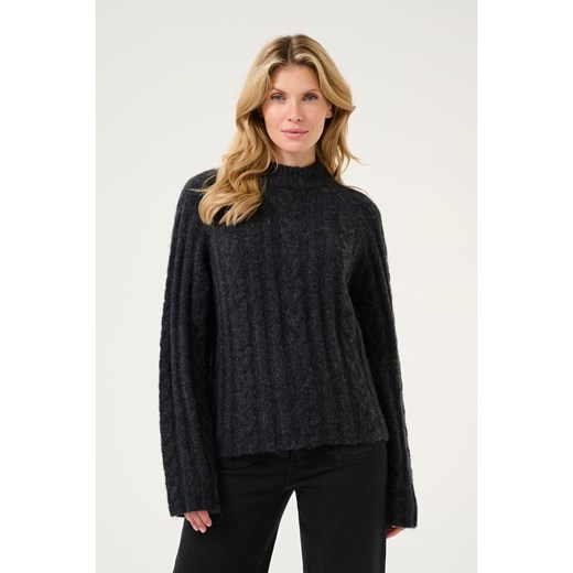 Kaffe Wełniany sweter &quot;Naja&quot; w kolorze czarnym ze sklepu Limango Polska w kategorii Swetry damskie - zdjęcie 178679305