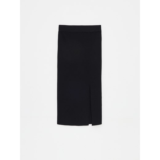 Mohito - Swetrowa czarna spódnica midi - czarny Mohito S Mohito