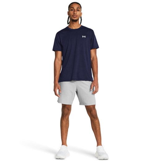 Męskie spodenki do biegania Under Armour UA Launch 7\'\' Unlined Shorts - szare ze sklepu Sportstylestory.com w kategorii Spodenki męskie - zdjęcie 178683795