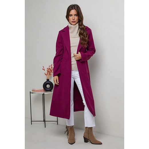 Le Comptoir du Manteau Płaszcz przejściowy w kolorze jagodowym ze sklepu Limango Polska w kategorii Płaszcze damskie - zdjęcie 178685447