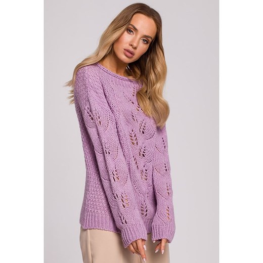 made of emotion Sweter w kolorze fioletowym ze sklepu Limango Polska w kategorii Swetry damskie - zdjęcie 178685915