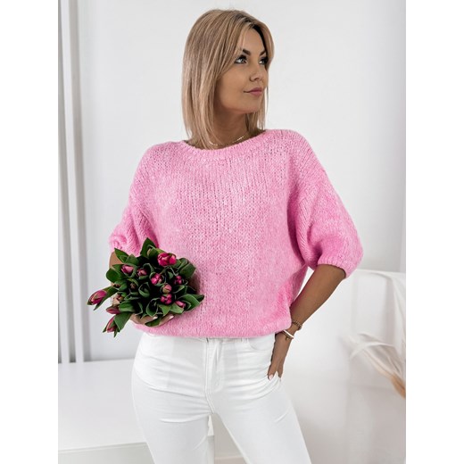 sweter kyro różowy one size ze sklepu UBRA w kategorii Swetry damskie - zdjęcie 178686718