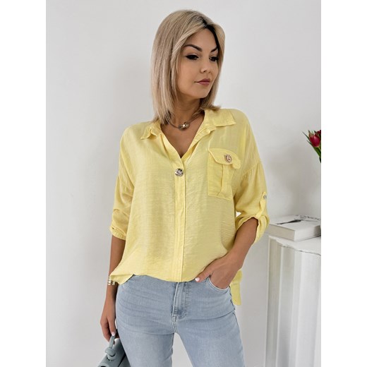 koszula trembo żółta one size ze sklepu UBRA w kategorii Koszule damskie - zdjęcie 178686937