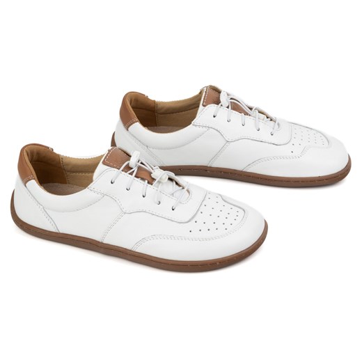 BAREFOOT minimalistyczne buty skórzane 500/B białe ze sklepu butyolivier w kategorii Półbuty damskie - zdjęcie 178687006