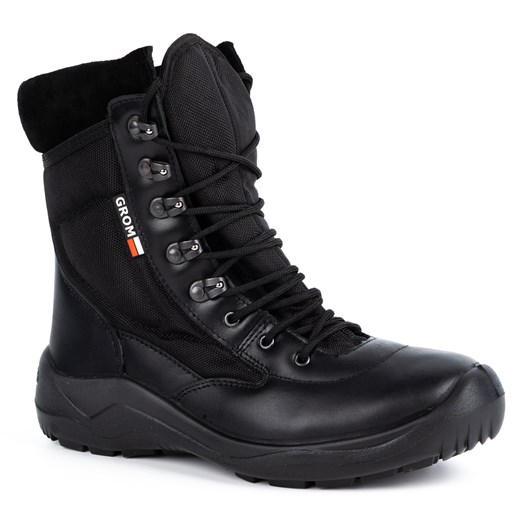 Buty taktyczne wojskowe dla ochrony GROM 1138 czarne ze sklepu butyolivier w kategorii Buty zimowe męskie - zdjęcie 178687226