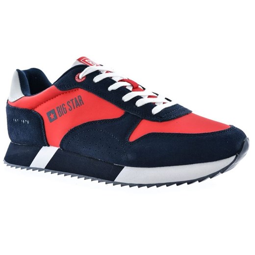 Buty męskie sportowe półbuty memory foam Big Star LL174161 czerwone z granatem ze sklepu butyolivier w kategorii Buty sportowe męskie - zdjęcie 178687709