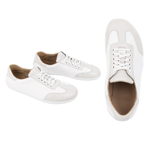 Buty męskie barefoot minimalistyczne skórzane 0742W  białe ze sklepu butyolivier w kategorii Półbuty męskie - zdjęcie 178687848