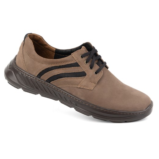 Buty Męskie JOKER SPORT STYLE Model 895J Brązowe ze sklepu butyolivier w kategorii Półbuty męskie - zdjęcie 178688029