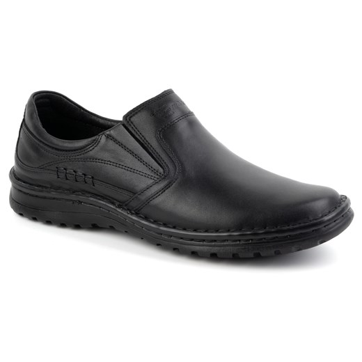 Buty męskie skórzane wsuwane 759MP czarne ze sklepu butyolivier w kategorii Półbuty męskie - zdjęcie 178688506
