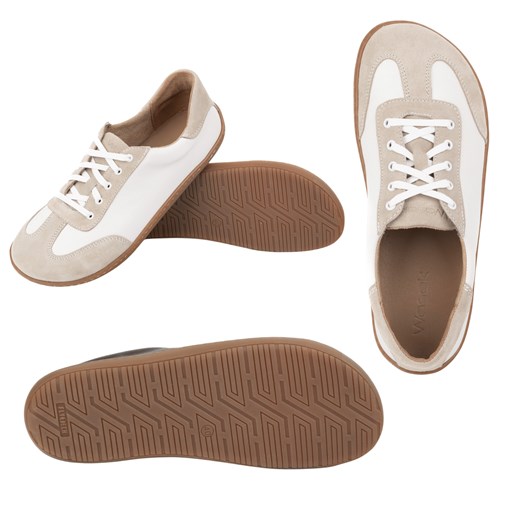 Buty barefoot minimalistyczne skórzane WASAK 0744W biały ze sklepu butyolivier w kategorii Półbuty męskie - zdjęcie 178688517