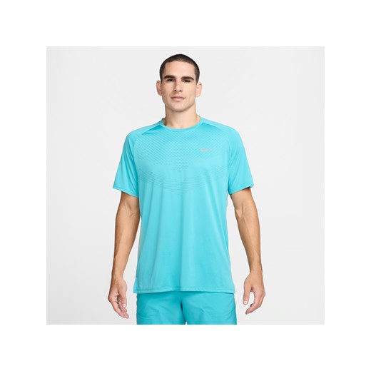 Męska koszulka z krótkim rękawem do biegania Dri-FIT ADV Nike Stride - Zieleń ze sklepu Nike poland w kategorii T-shirty męskie - zdjęcie 178689326