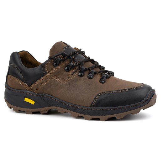 KENT Buty męskie trekkingowe 515 brązowe ze sklepu ButyModne.pl w kategorii Buty trekkingowe męskie - zdjęcie 178690899
