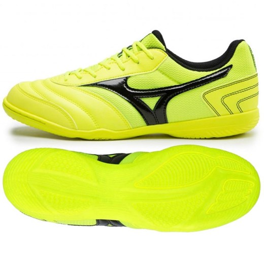 Buty piłkarskie Mizuno Mrl Sala Club In Q1GA220345 złoty zielone ze sklepu ButyModne.pl w kategorii Buty sportowe męskie - zdjęcie 178690928